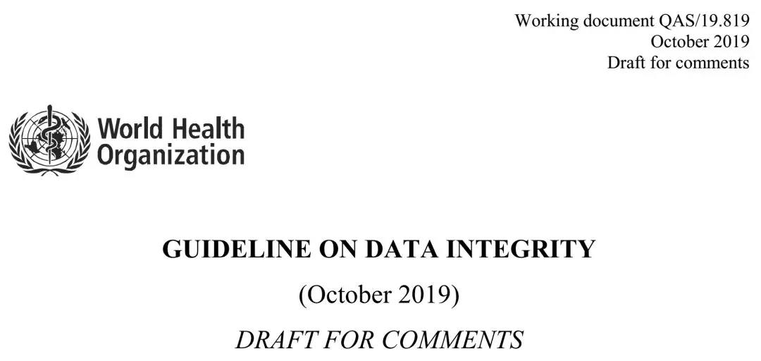 WTO New version of QAS/19.819 